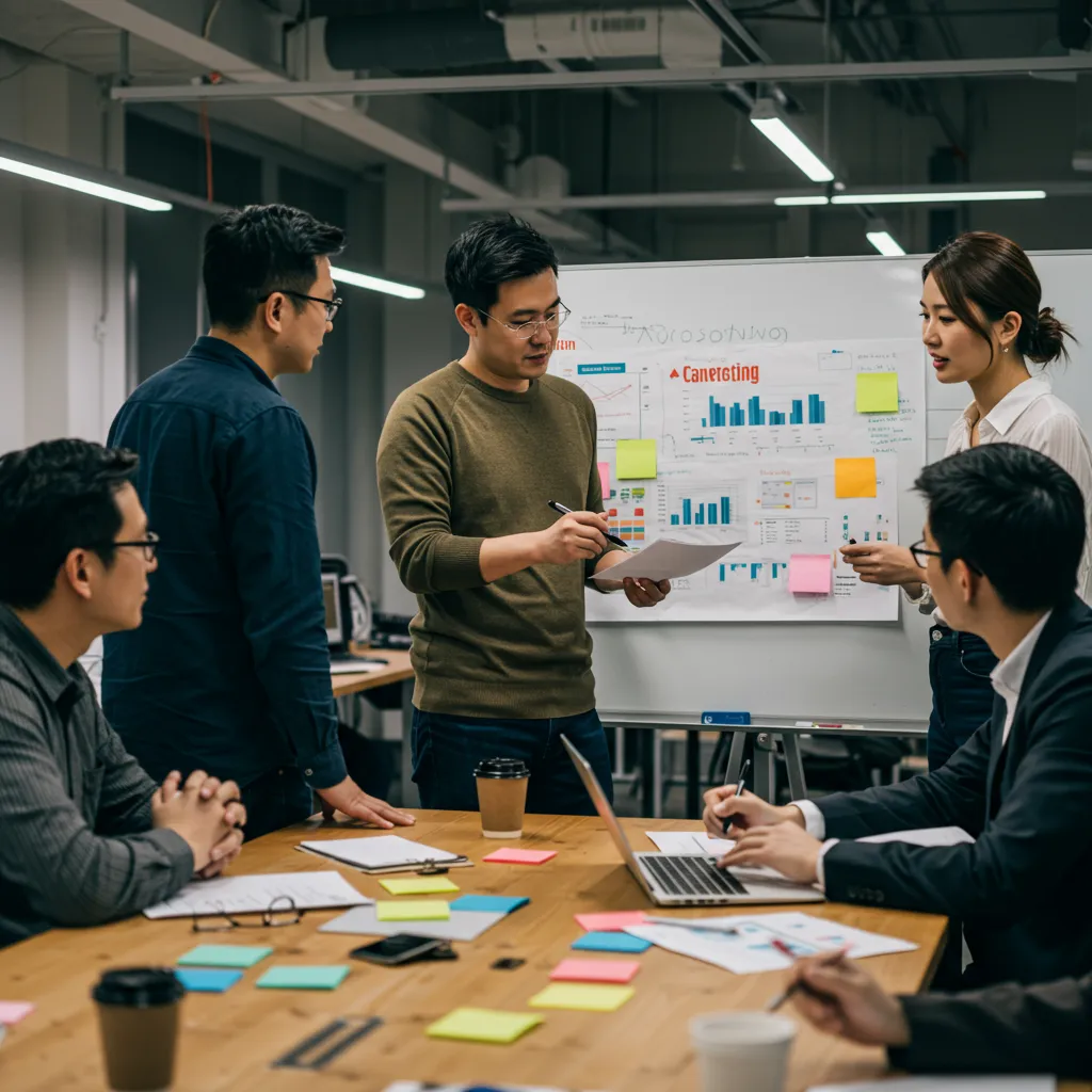 woman in black sweater holding white and black vr goggles