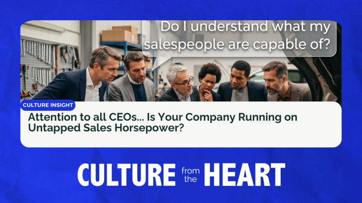Attention to all CEOs... Is Your Company Running on Untapped Sales Horsepower?