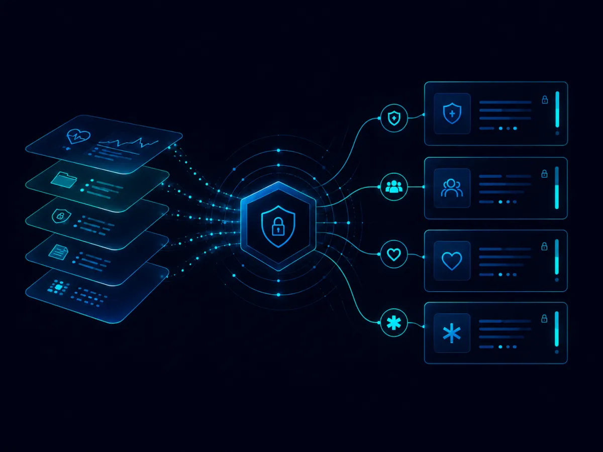 Abstract data visualization for authorized visibility and permissions