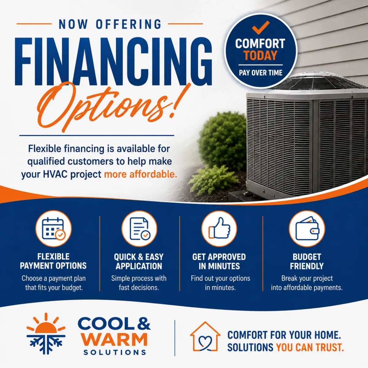 tupelo hvac installation financing options
