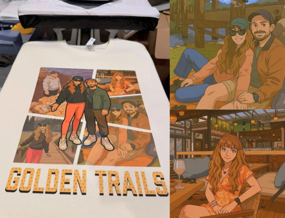 Custom shirt with animated print by WallaTees Custom Apparel
