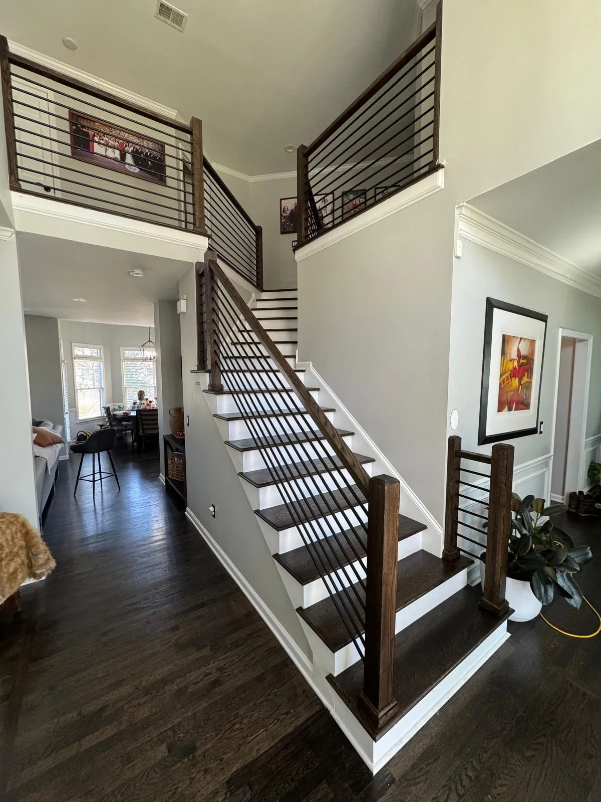 a chair and a table in a room