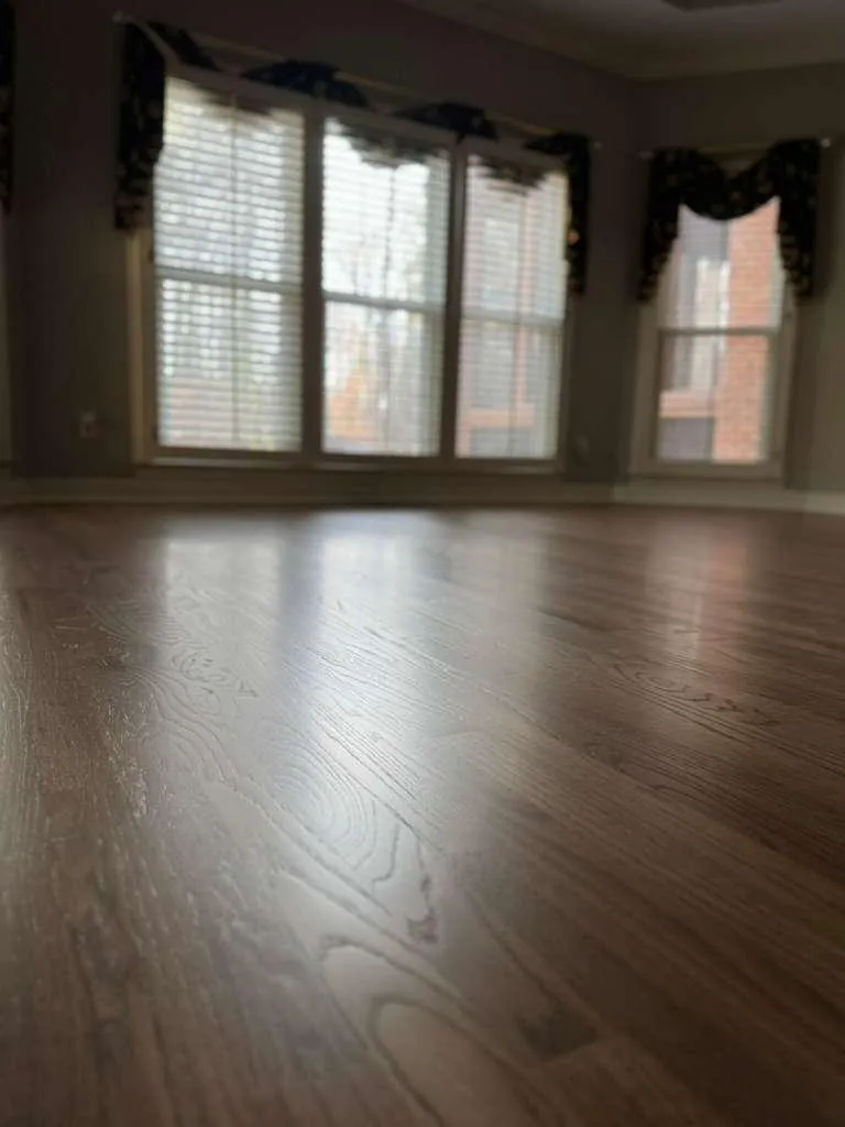 a chair and a table in a room
