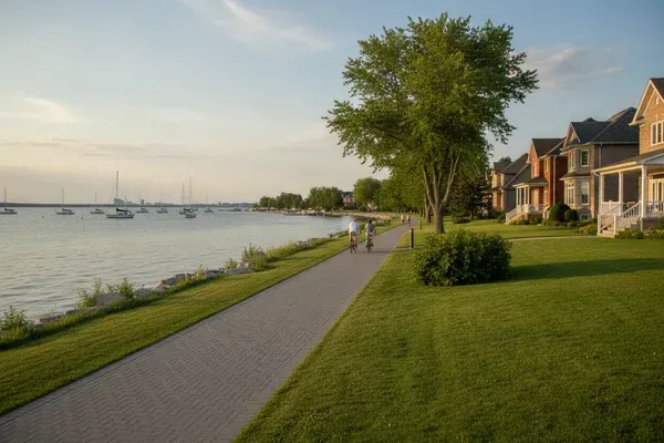 Bord du lac Saint-Louis et maisons résidentielles à Dorval, marché immobilier de l'ouest de Montréal en 2026