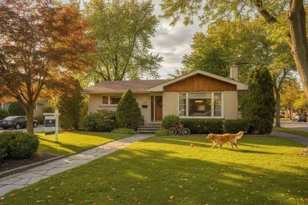 Bungalow rénové sur un terrain paysager à Côte-Saint-Luc, propriété à vendre dans l'ouest de Montréal