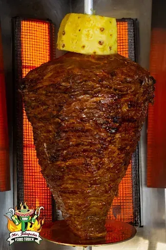 Mr Jalapeno Food Truck TMeat seaoned for taco al pastor