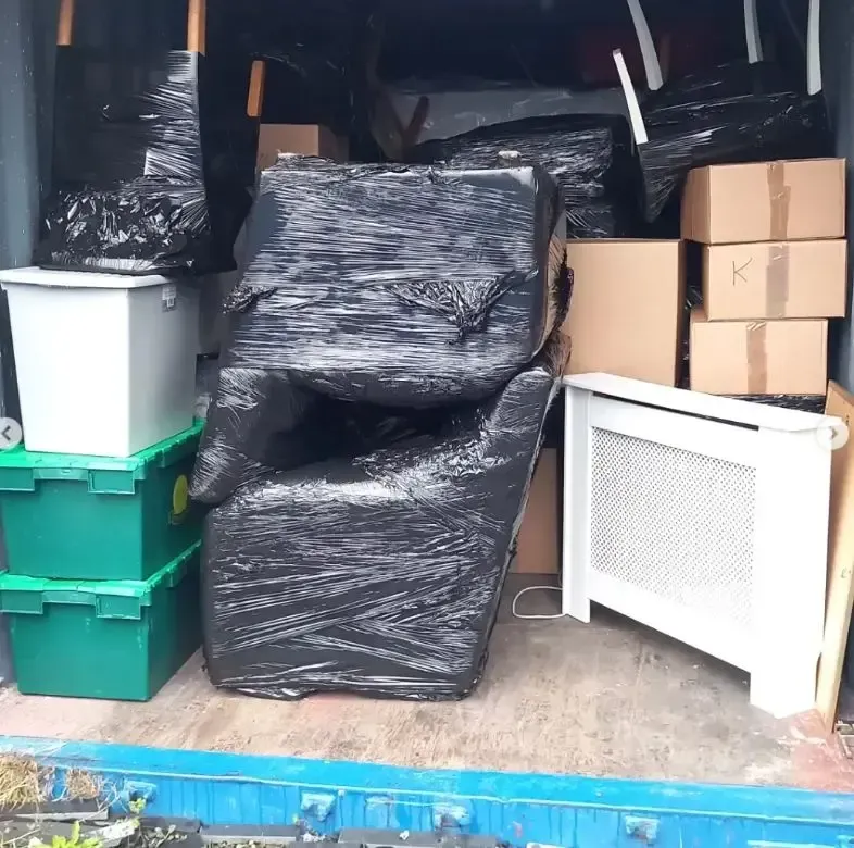 Quick Fix Removals professionally wrapping furniture for safe transport Dublin