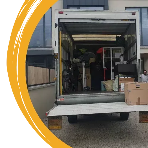 Quick Fix Removals van loaded and ready for a Dublin house move