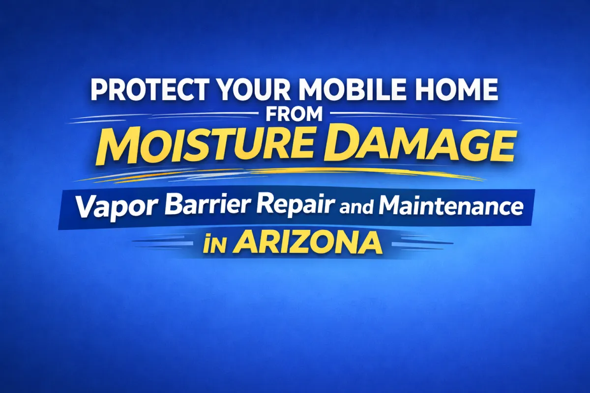 Protect Your Mobile Home from Moisture Damage: Vapor Barrier Repair and Maintenance in Arizona