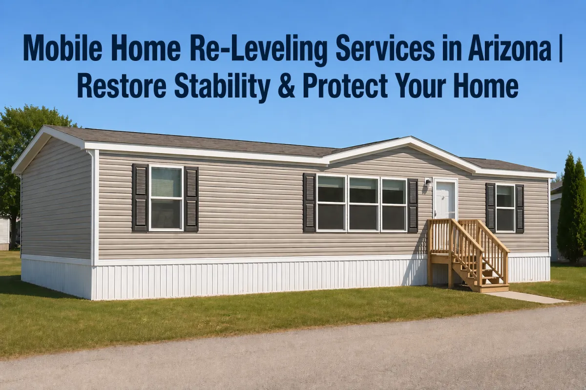 Mobile Home Re-Leveling Services in Arizona | Restore Stability & Protect Your Home