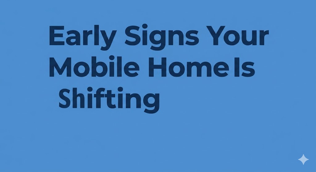 Early Signs Your Mobile Home Is Shifting