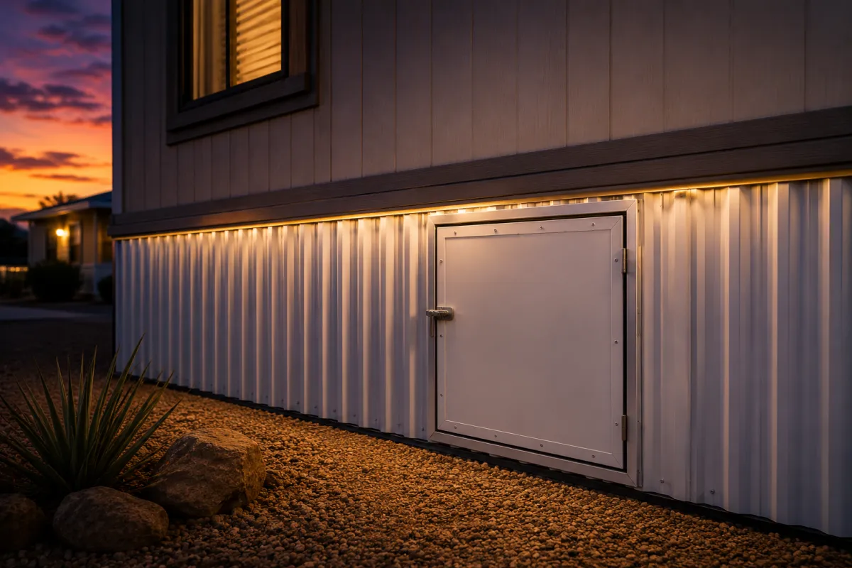 Corrugated Metal & Access Hatch Repair for AZ Mobile Homes