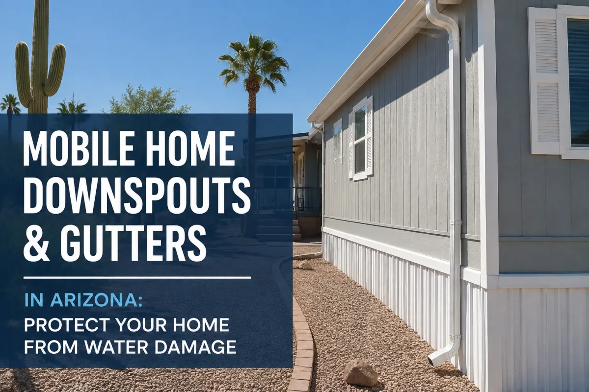 Mobile Home Downspouts & Gutters in Arizona: Protect Your Home From Water Damage