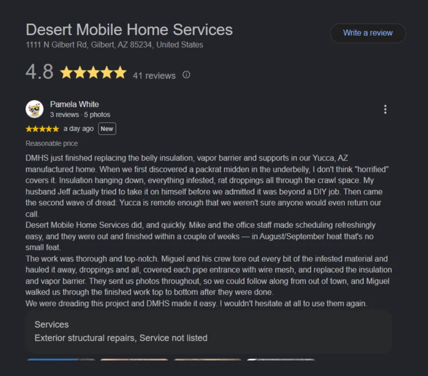 What Homeowners Say About Working With Us