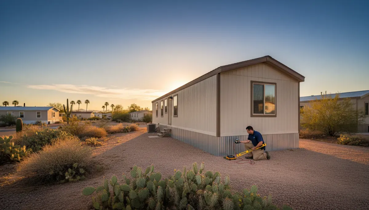 Releveling Desert Mobile Homes in Arizona
