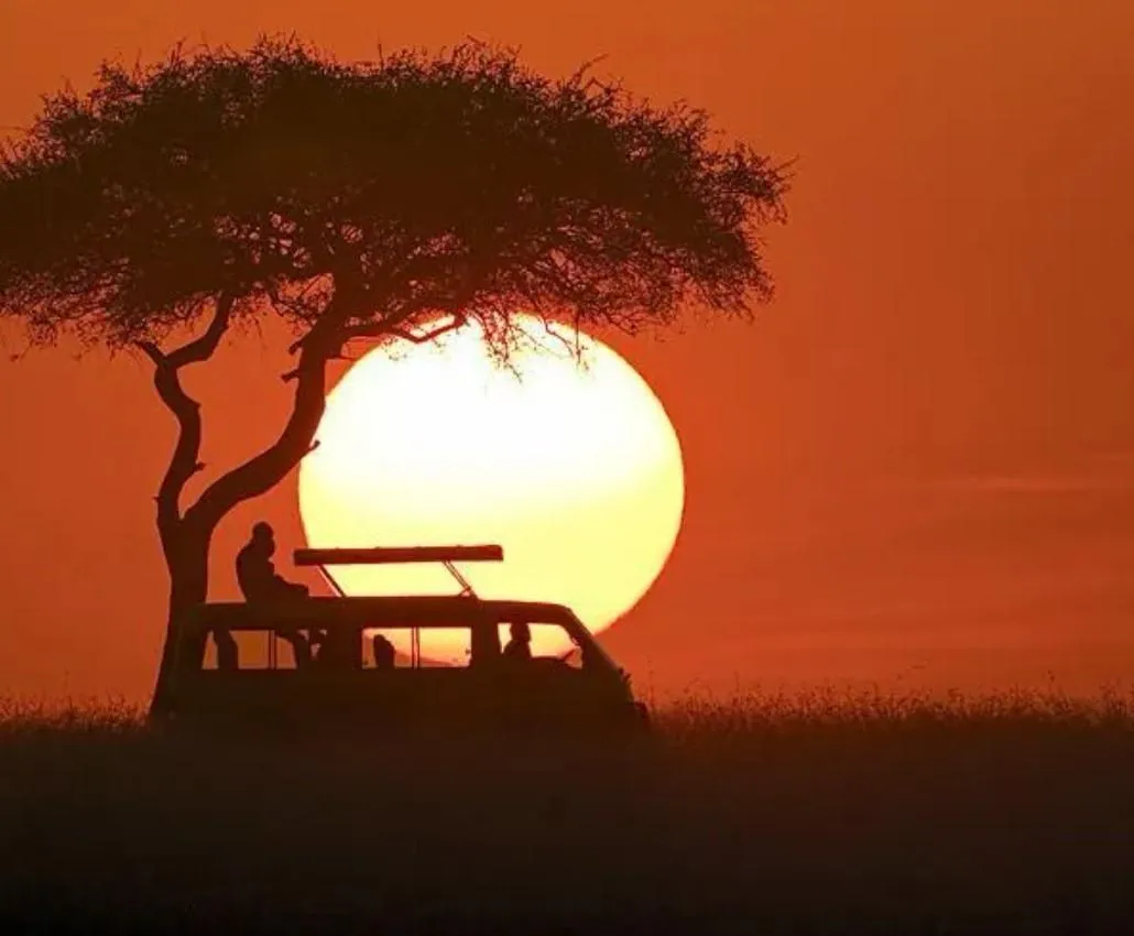 sunset in kenya 