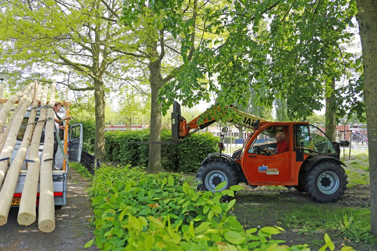 schoolplein bouwen