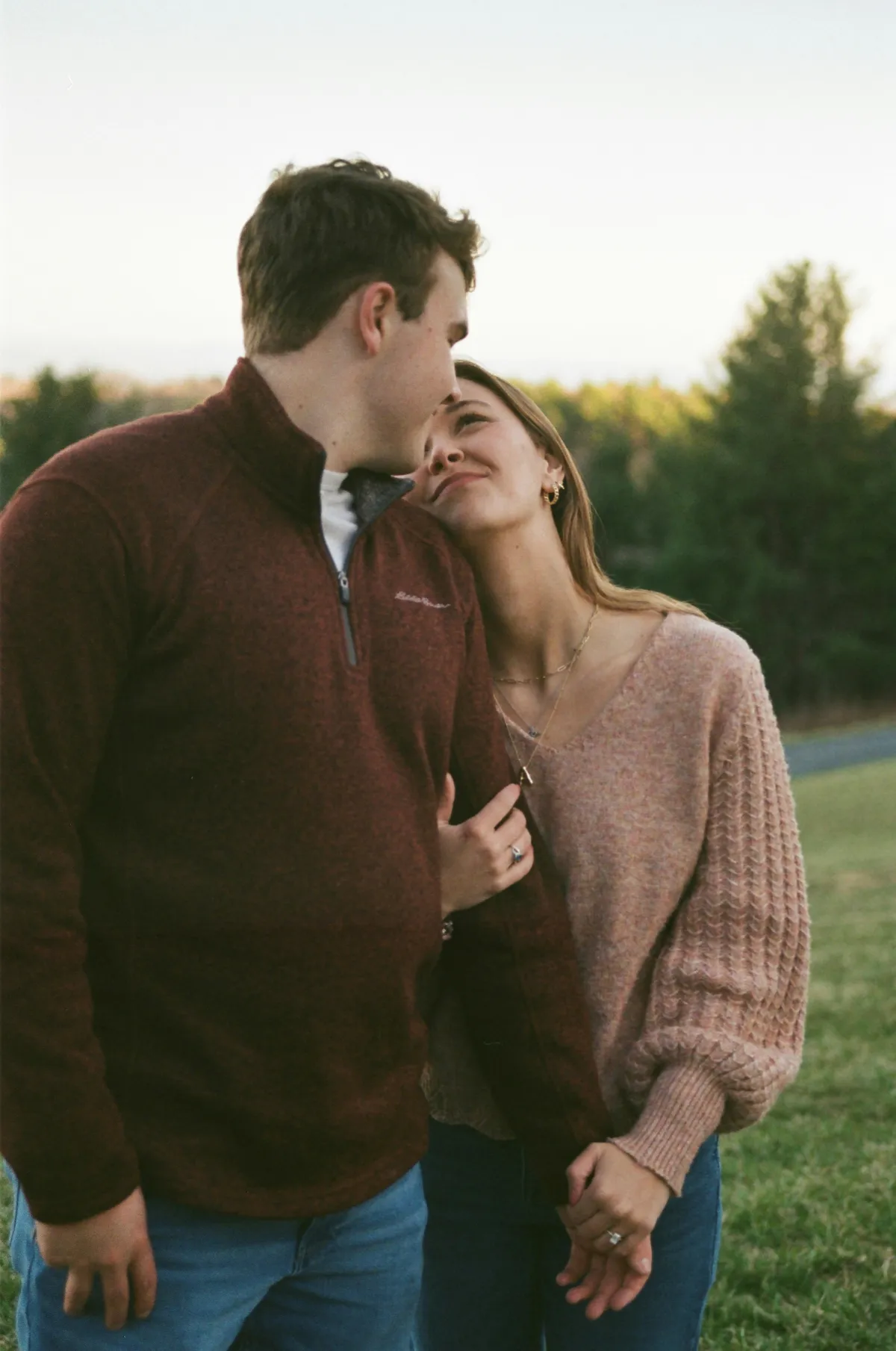 Couples together in the mountains