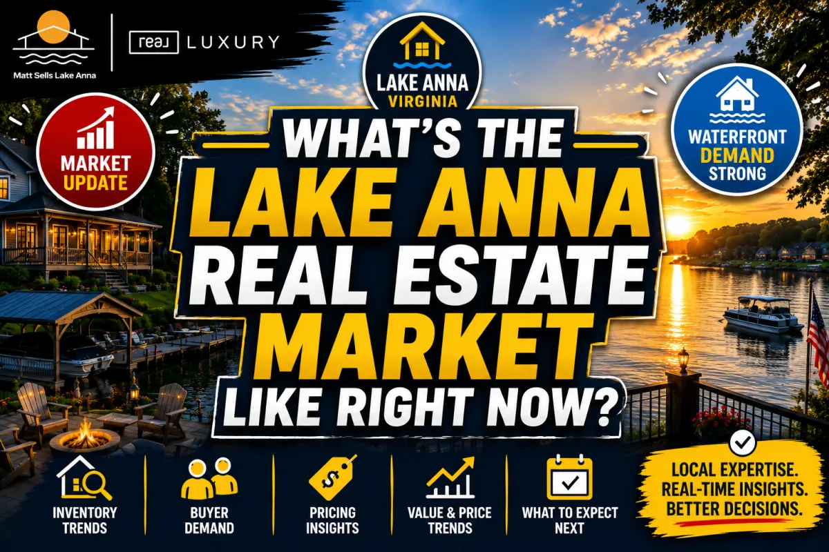 What’s the Lake Anna Real Estate Market Like Right Now?