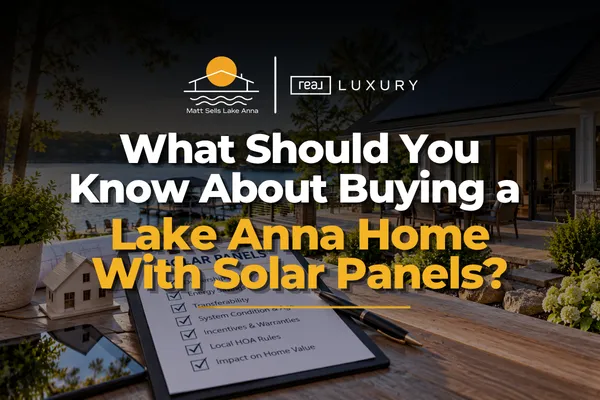 Lake Anna homes with solar panels