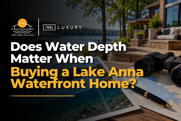 Lake Anna waterfront water depth
