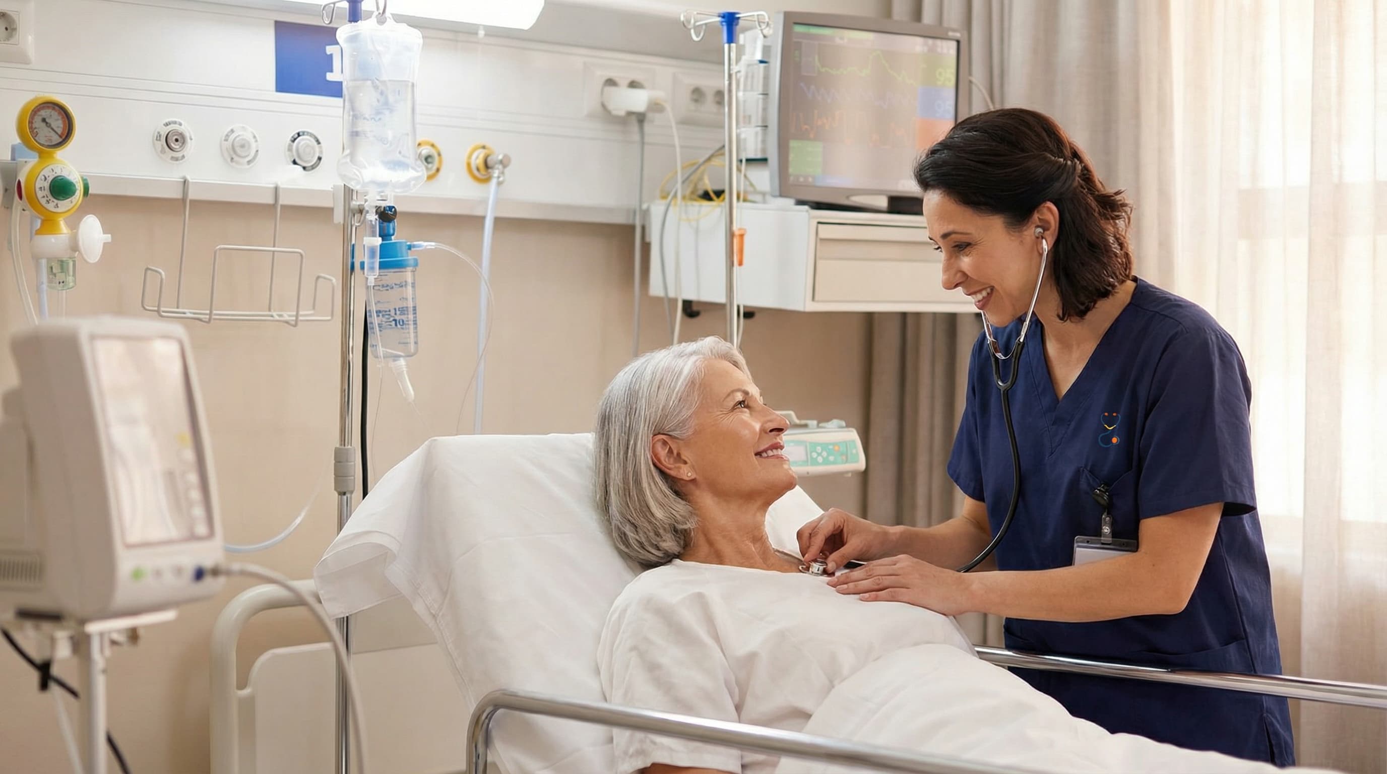 Two women talking in comfortable chairs