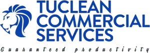 TuClean Commerical Services Logo with small guaranteed productivity sub heading