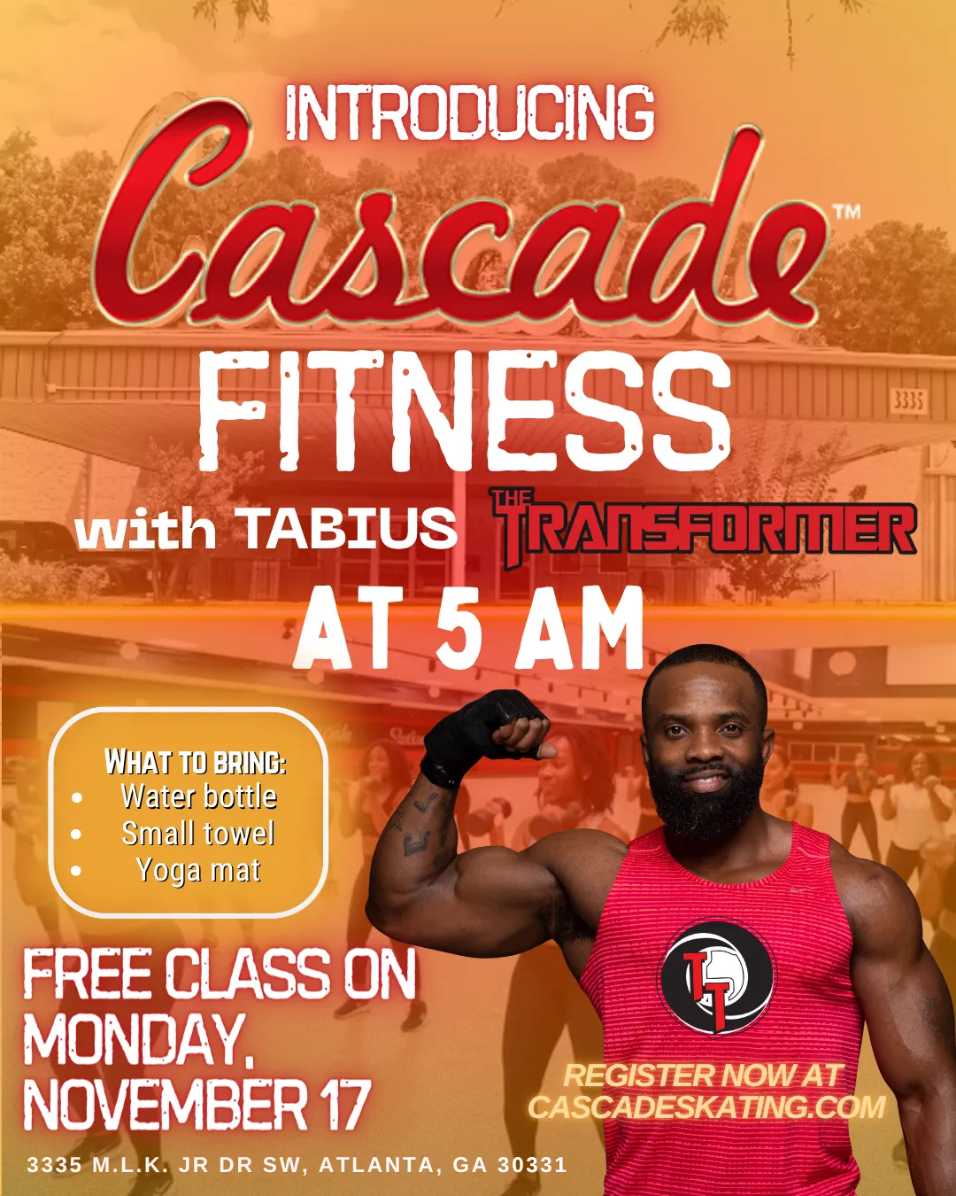 High-energy gym training hero image