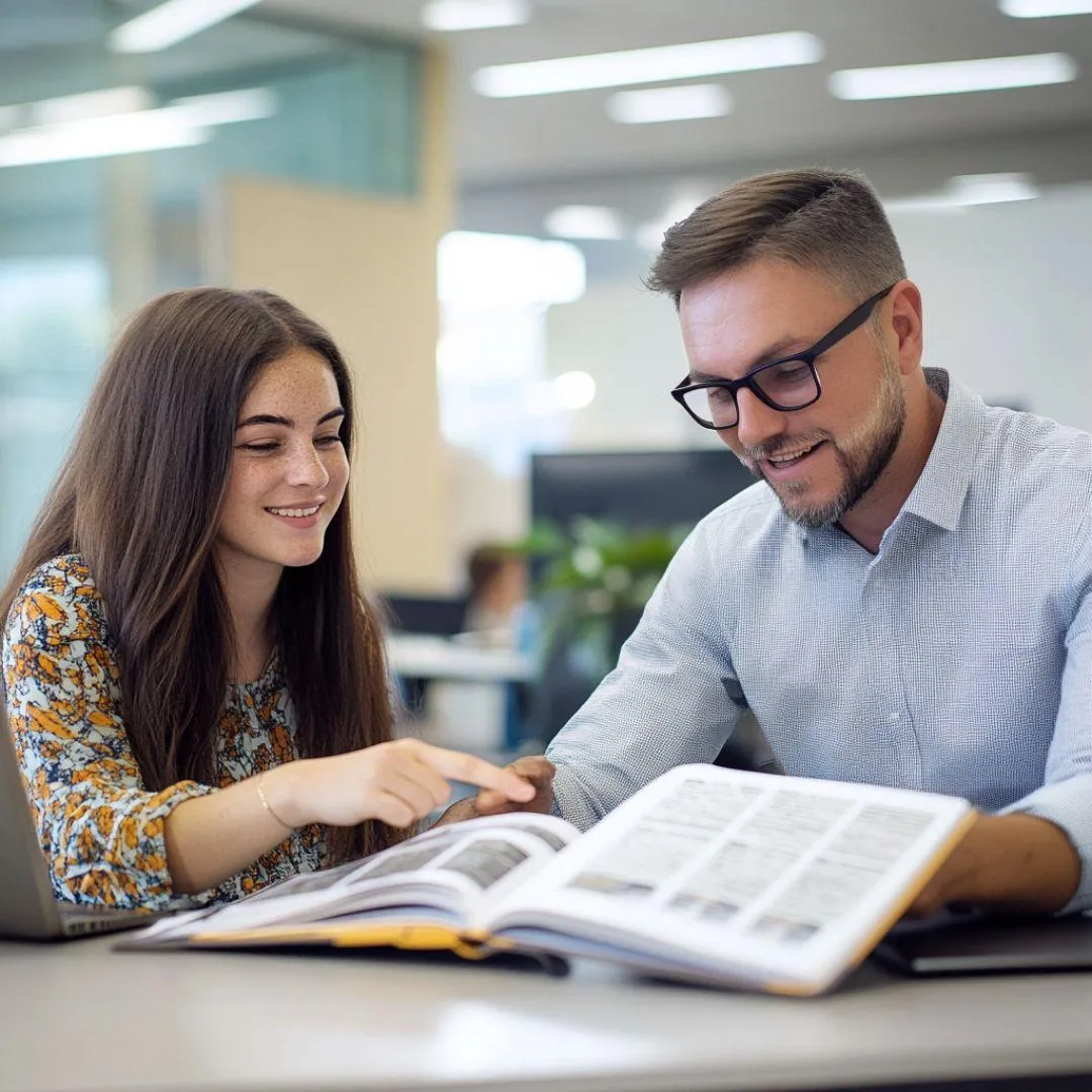 CLEP Coach helping student build a personalized CLEP strategy with research materials, supported by The Online College Coach.