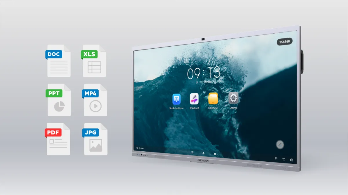 Interactive whiteboard supporting high document compatibility for PPT, PDF, Word, and Excel