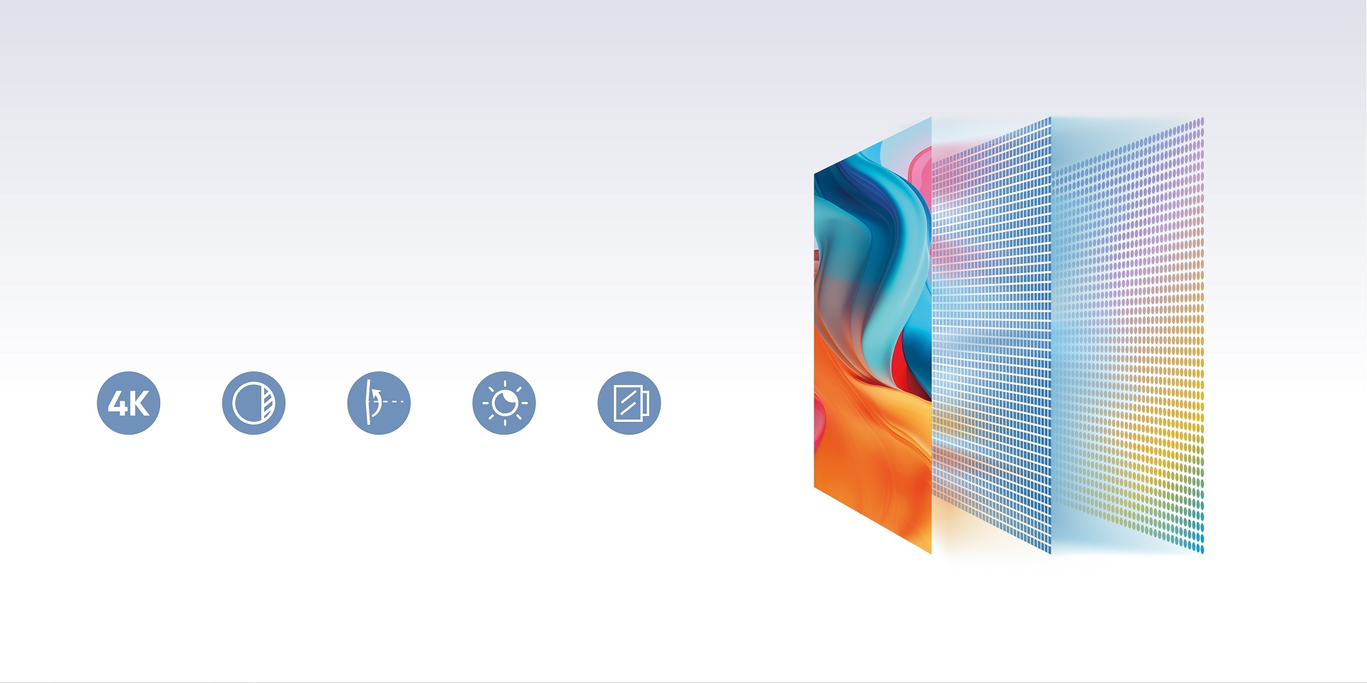 Ultra-clear 4K resolution digital signage display with 178-degree viewing angle