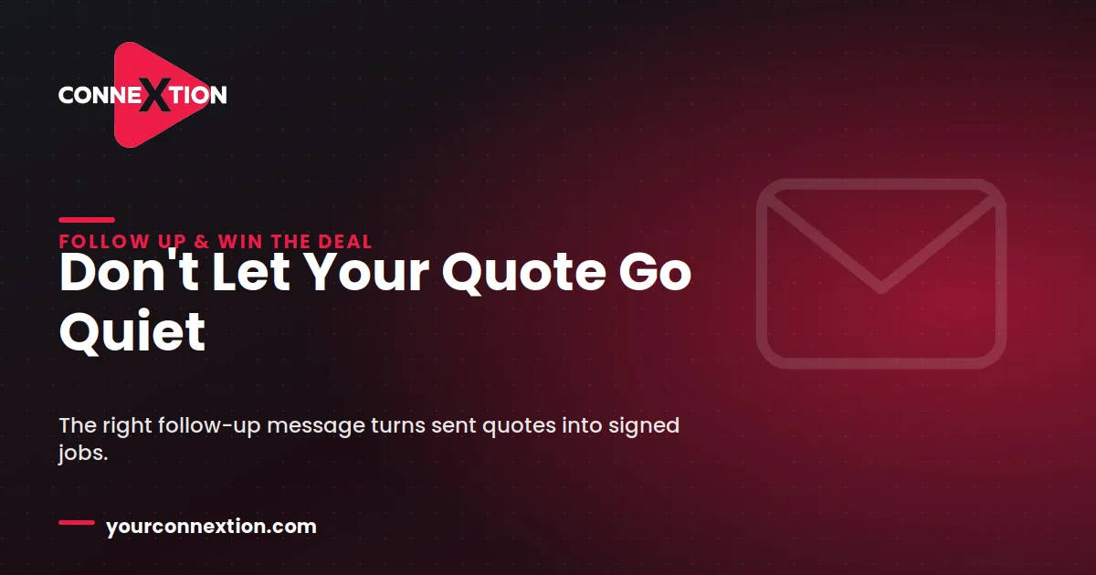 Write a Quote Follow-Up Message That Actually Gets Replies