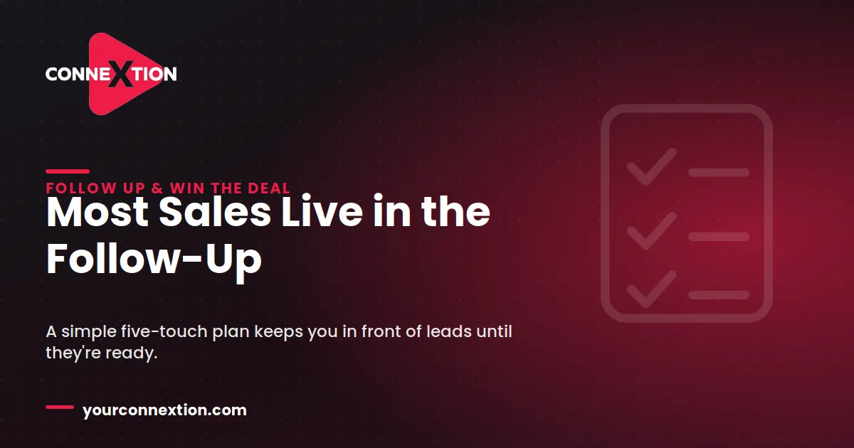 The Simple 5-Touch Follow-Up Plan That Wins Deals