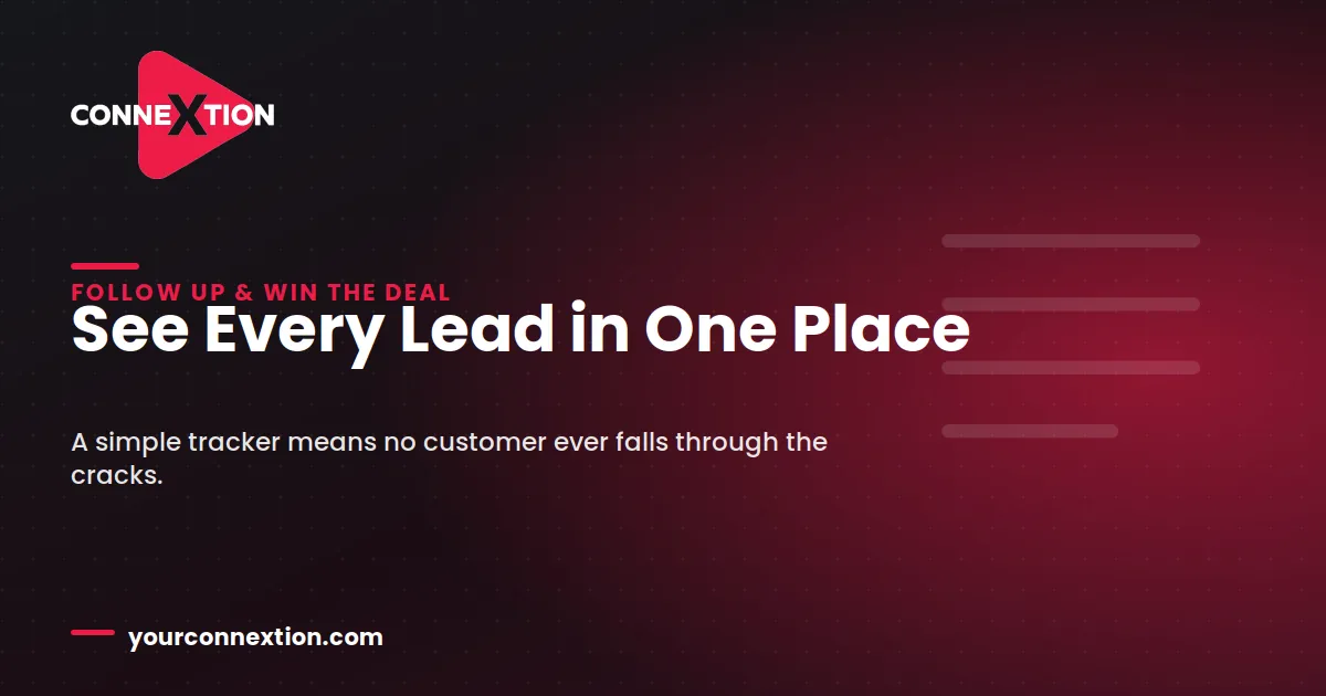Build a Simple Lead Tracker So No Customer Falls Through the Cracks