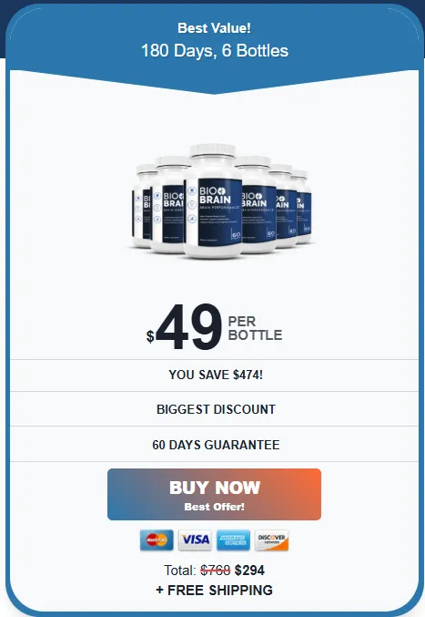 biobrain buy now 6 bottles