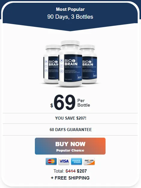 biobrain buy now 3 bottle