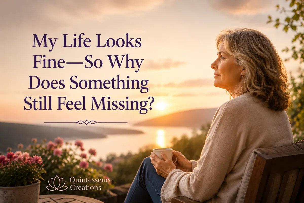 Woman wondering why something feels missing despite having a good life