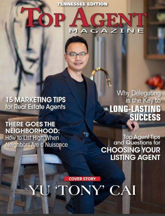 Tony Cai – Tennessee Real Estate Agent Featured in Top Agent Magazine 2024