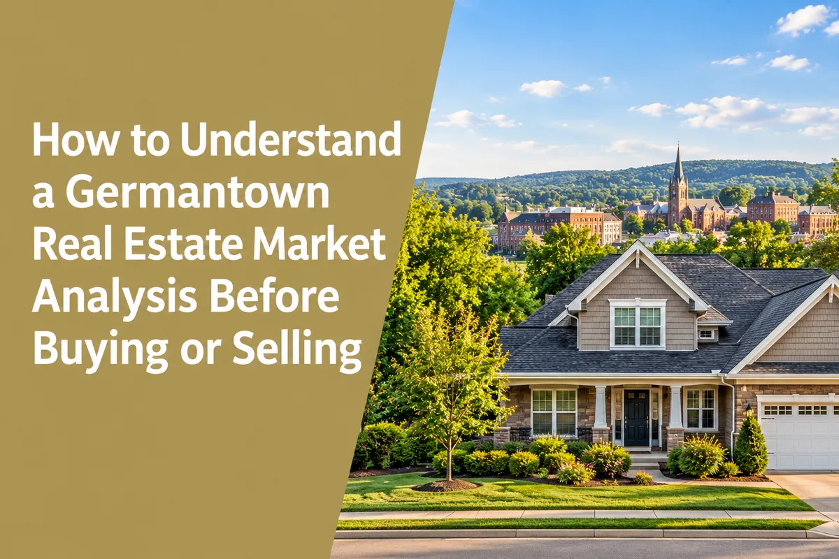 How to Understand a Germantown Real Estate Market Analysis Before Buying or Selling
