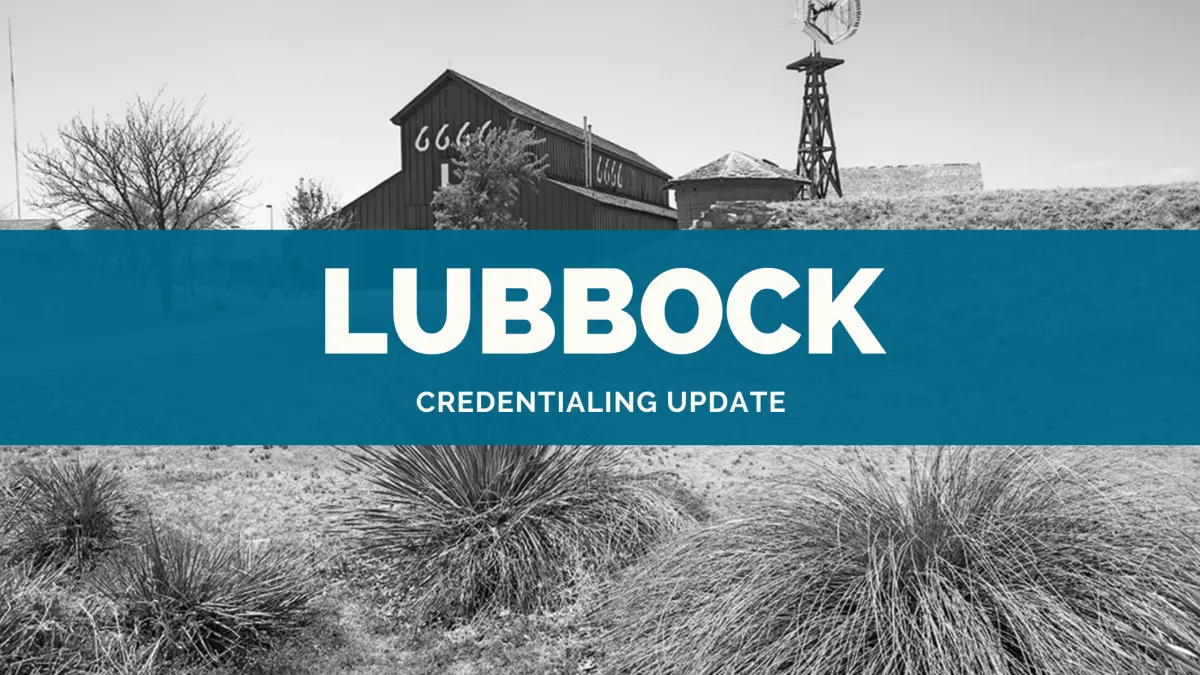 Lubbock Region MCO Updates