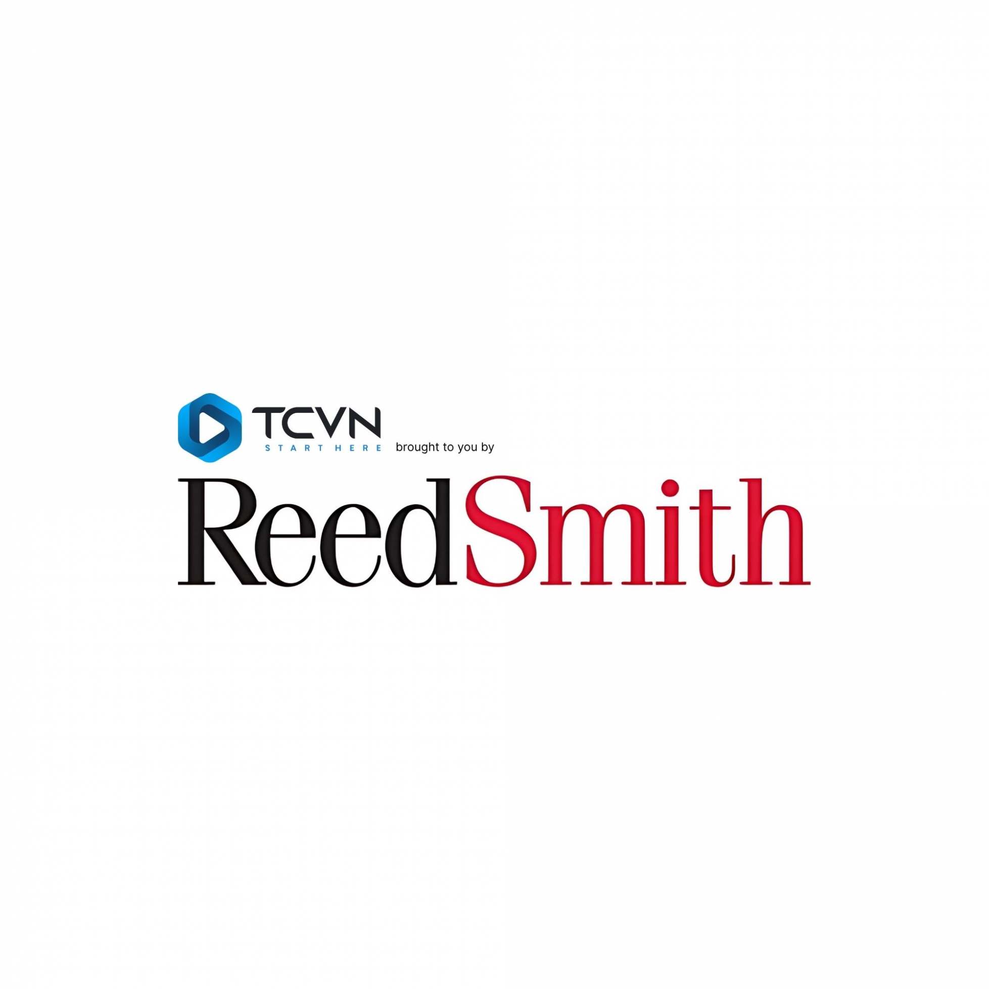 TCVN brought to you by ReedSmith — official co-branding logo of the Tech Coast Venture Network and ReedSmith LLP Title Sponsor partnership