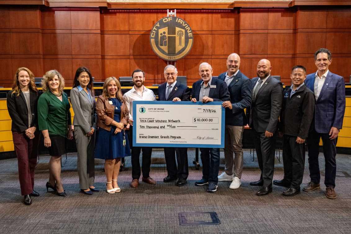City of Irvine awarding grant to TCVN