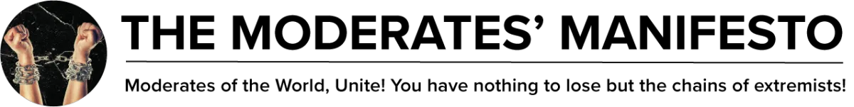 The Moderates' Manifesto Logo - Vertical