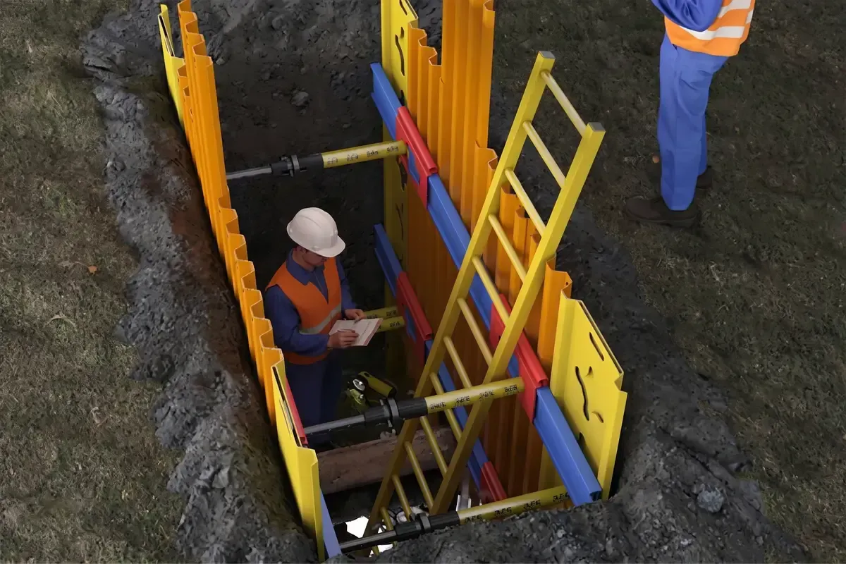 Easy Shoring: The first 100% non-conductive trench shoring system for the utilities sector