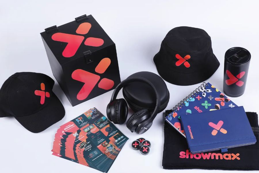 Showmax launch kit branded merchandise
