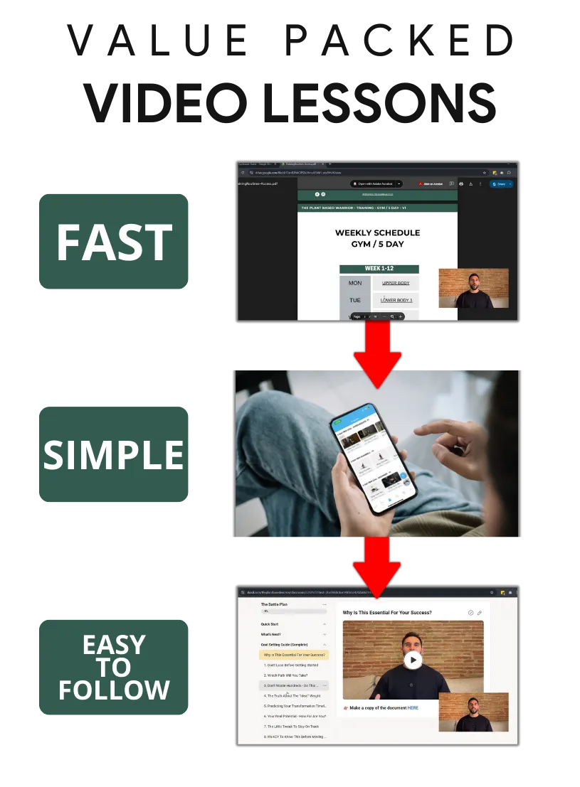 Video Lessons To Build Lean Muscle As A Vegan