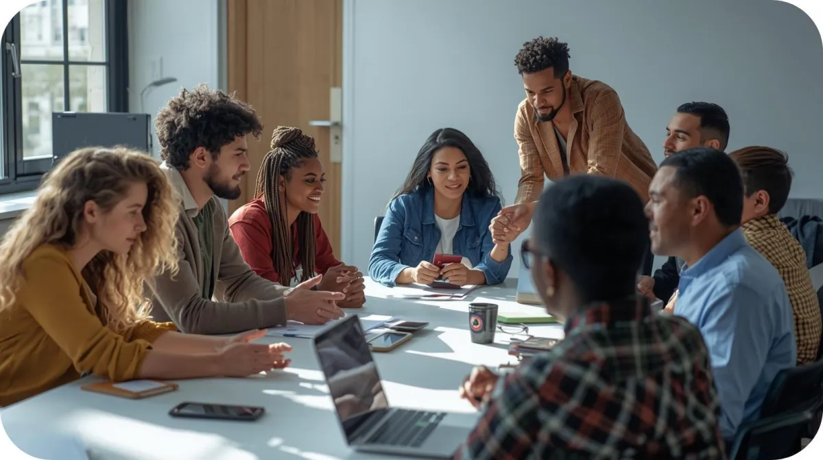 People around a conference table