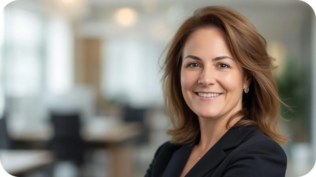 Image of a woman with dark hair smiling.