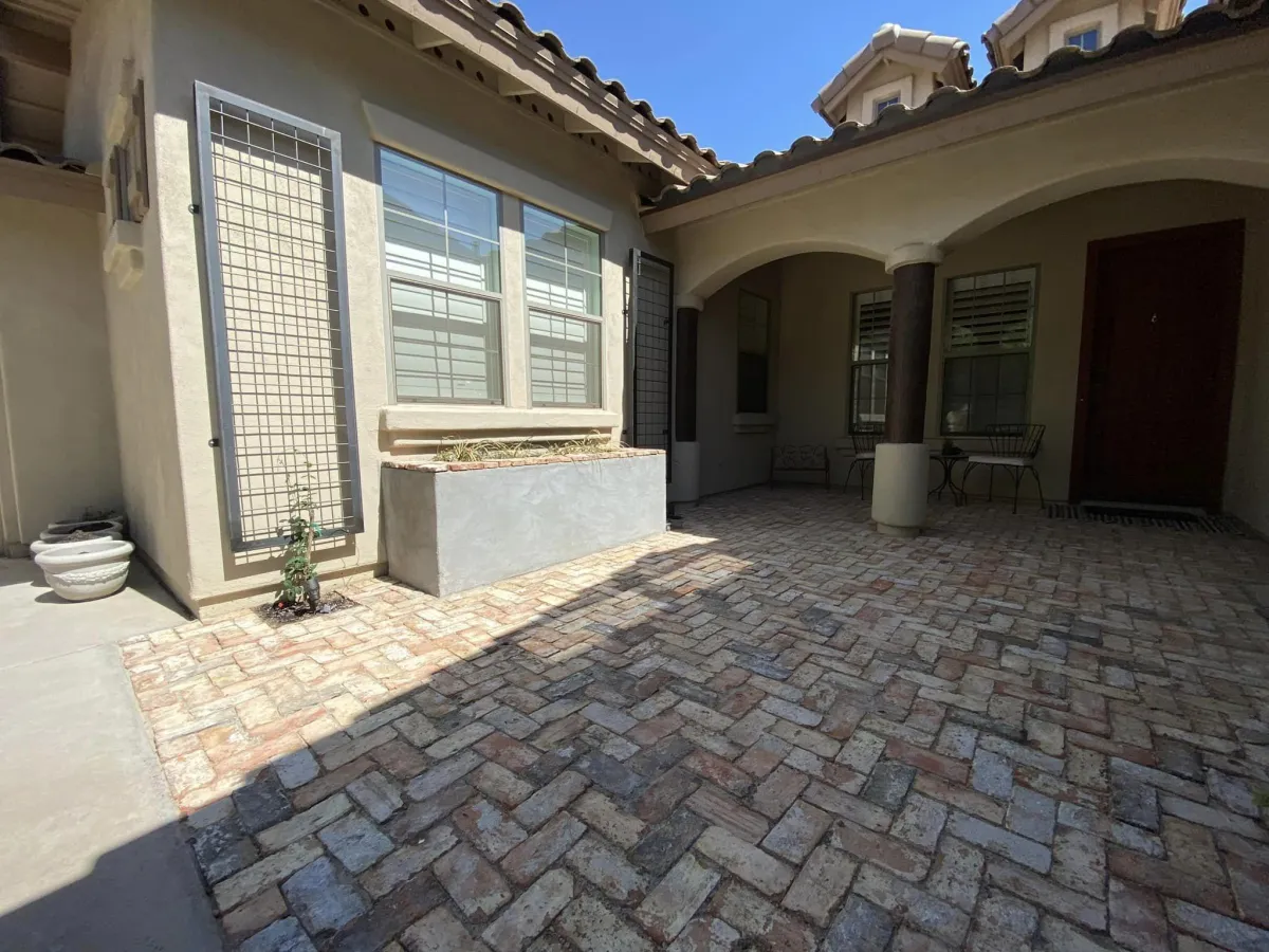 Custom paver patio installation with durable, weather-resistant materials for a stylish outdoor area