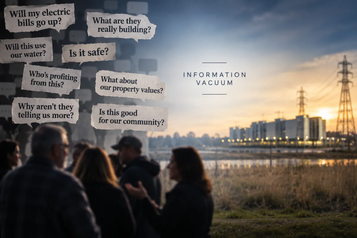 Community questions surrounding energy, data center and critical infrastructure development